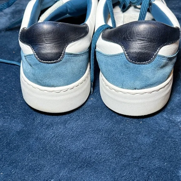 G. Brown Dynamic Low Top Sneaker Calfskin & Blue Suede Men's Size 12 Shoes